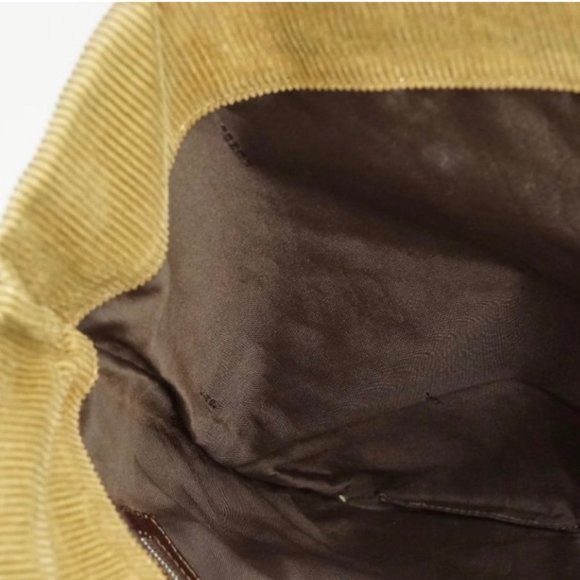 PREOWNED Fendi Tote Bag in Beige Corduroy - Picture 4 of 16